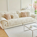 Sofa Cover Velvet Wave Stripe Non-Slip Washable