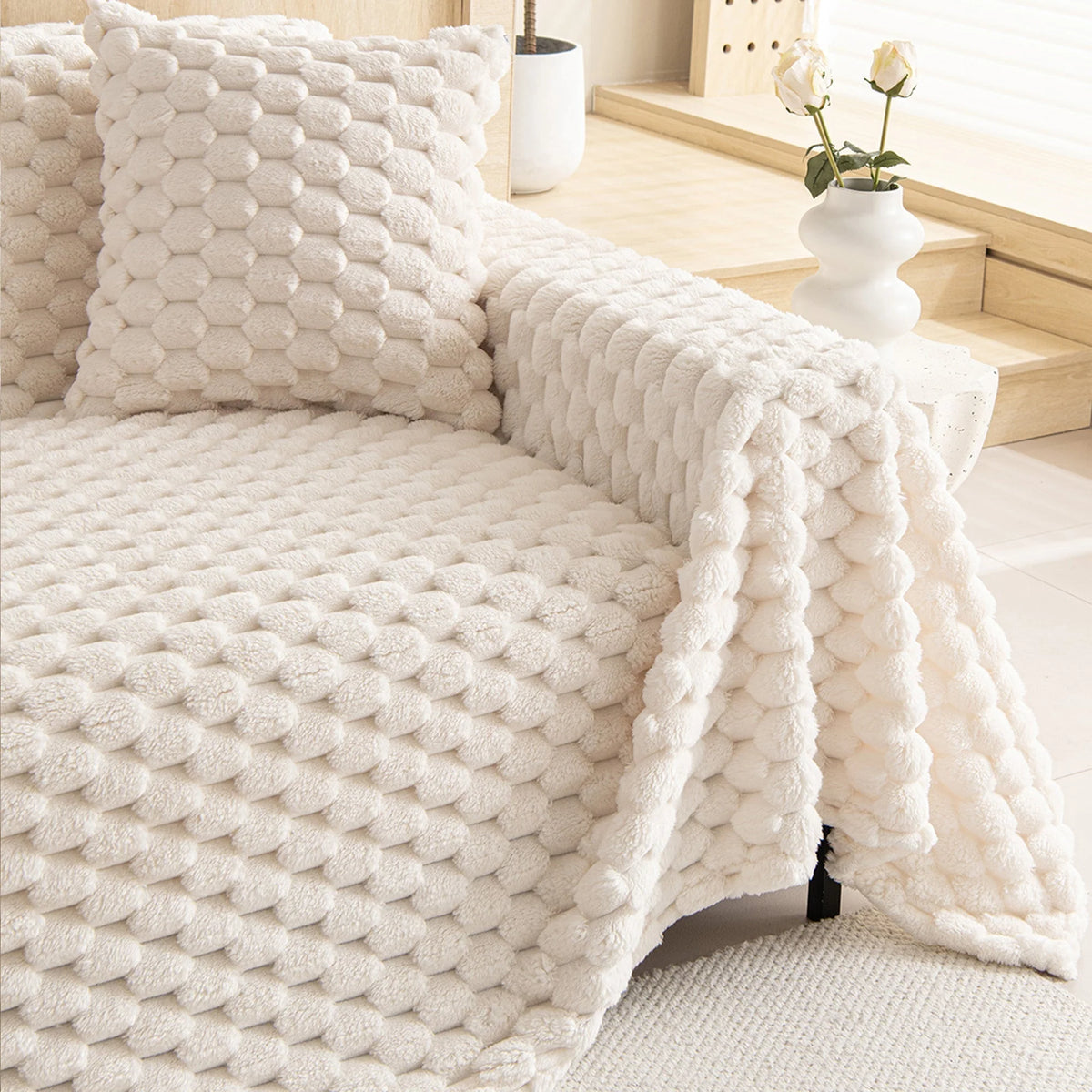 Sofa Cover Woven Washable Pet & Scratch Protection