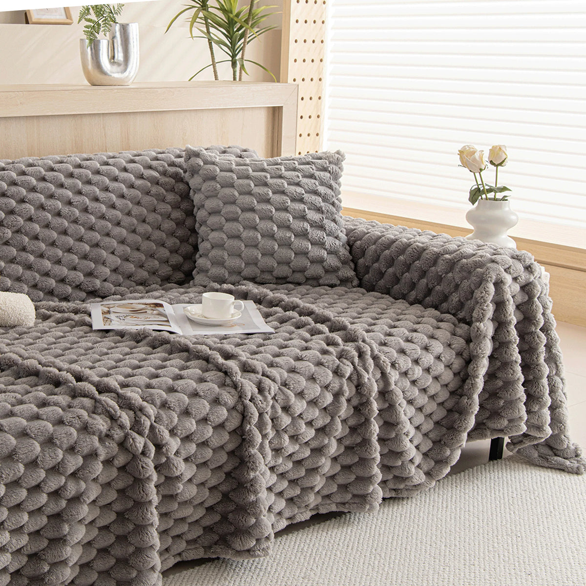 Sofa Cover Woven Washable Pet & Scratch Protection
