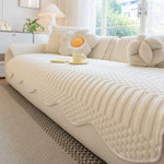 Sofa Throw Thick Tufted Fleece Non-Slip Warmth