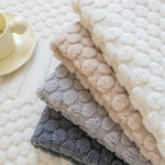 Sofa Throw Thick Tufted Fleece Non-Slip Warmth