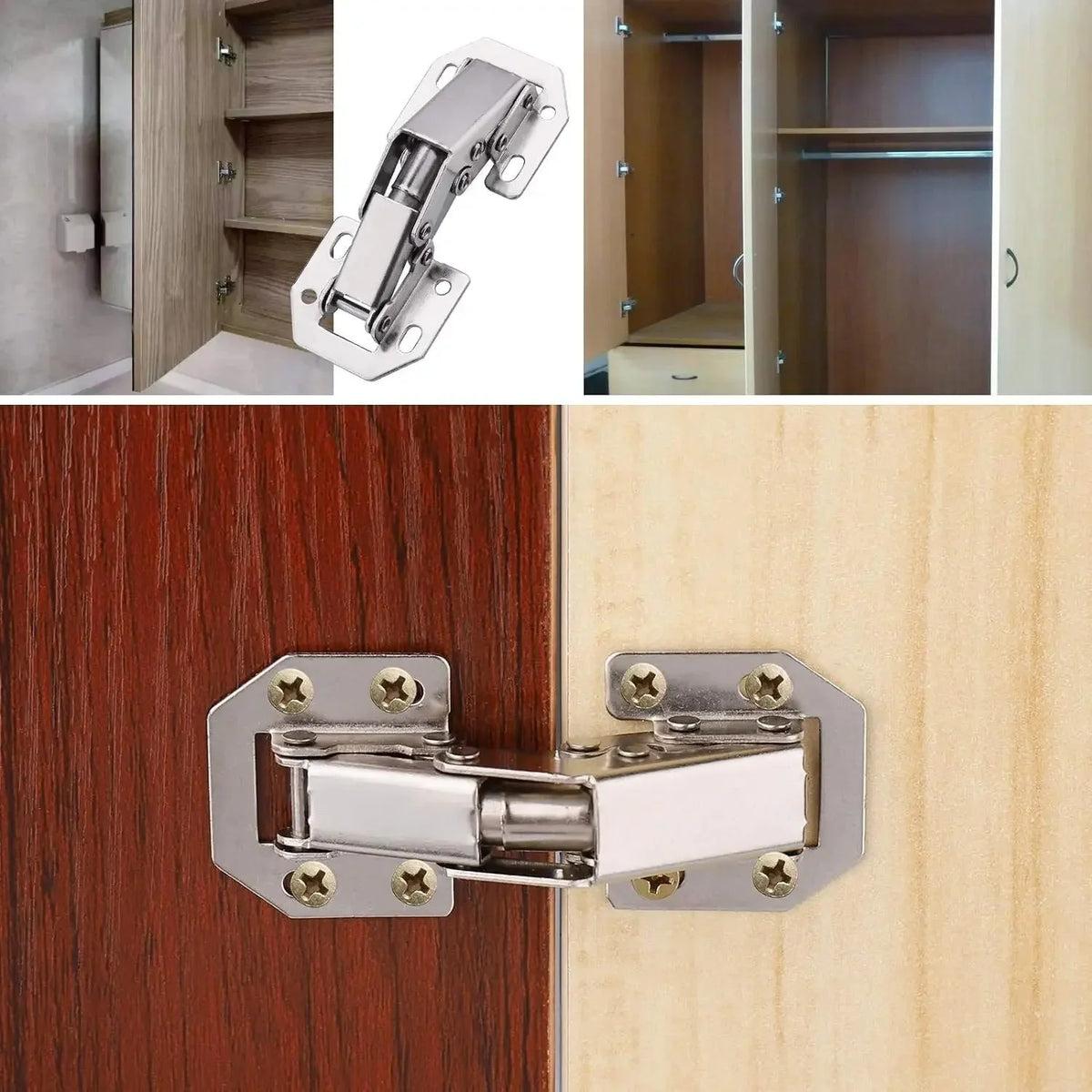 Soft-Close Cabinet Hinges 10-Piece Easy Installation