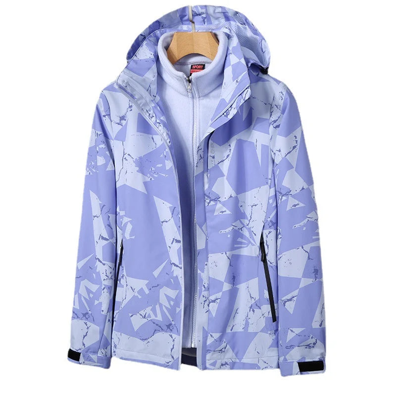Softshell Jacket Detachable Fleece Liner Wind-Resistant Water-Repellent Stretch Shell