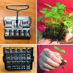 Soil Block Maker Zinc-Plated Steel 20 Blocks Per Press