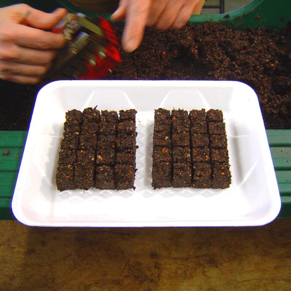 Soil Block Maker Zinc-Plated Steel 20 Blocks Per Press