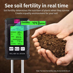 Soil Tester 6-In-1 Dual Metal Probes