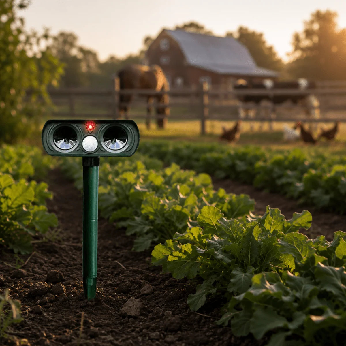 Solar Animal Repellent Motion-Activated Ultrasonic Weatherproof