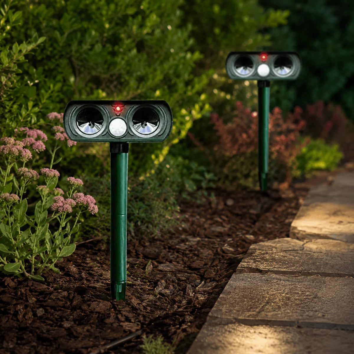 Solar Animal Repellent Motion-Activated Ultrasonic Weatherproof