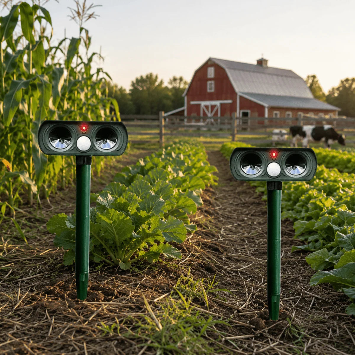 Solar Animal Repellent Motion-Activated Ultrasonic Weatherproof