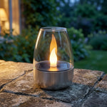 Solar Candle Light Flickering Waterproof Auto-On