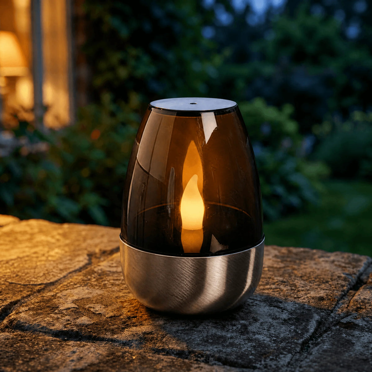 Solar Candle Light Flickering Waterproof Auto-On