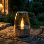 Solar Candle Light Flickering Waterproof Auto-On