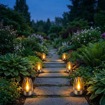 Solar Candle Light Flickering Waterproof Auto-On