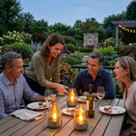 Solar Candle Light Flickering Waterproof Auto-On