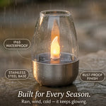 Solar Candle Light Flickering Waterproof Auto-On