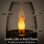 Solar Candle Light Flickering Waterproof Auto-On
