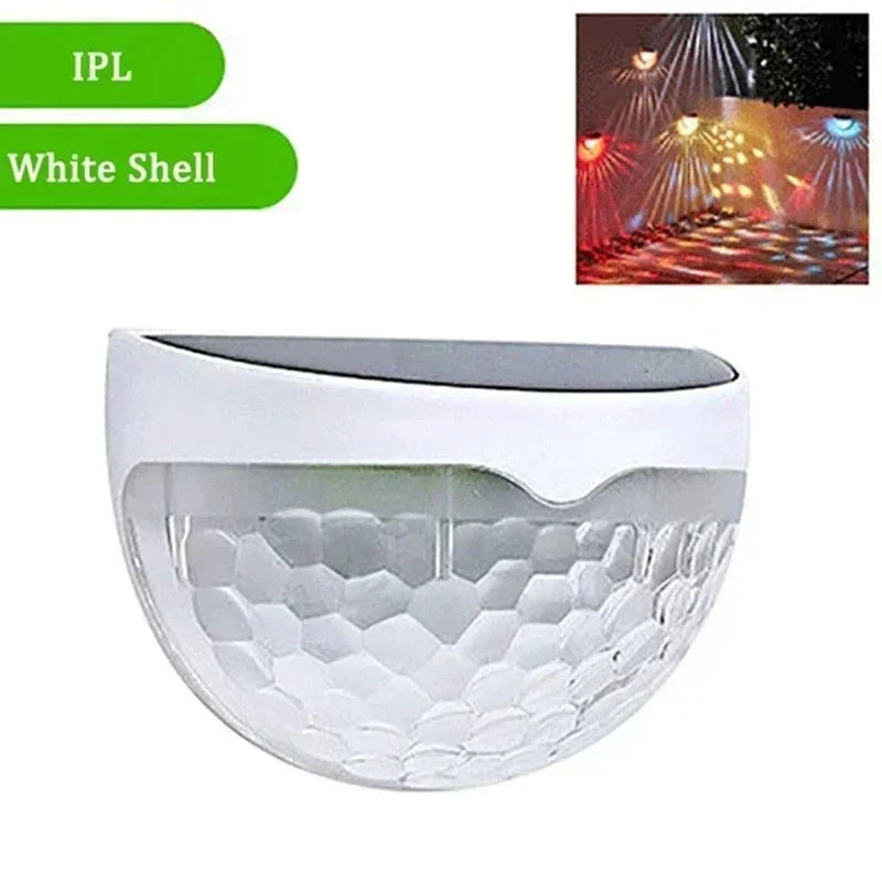 Solar Fence Light Solar-Powered Dusk-to-Dawn Weather-Resistant