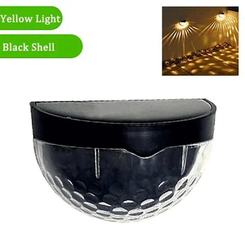 Solar Fence Light Solar-Powered Dusk-to-Dawn Weather-Resistant