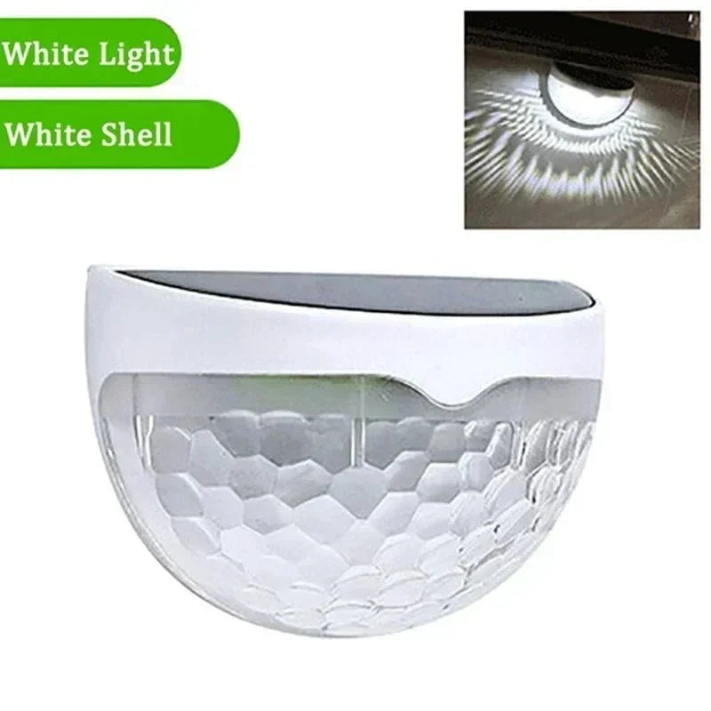 Solar Fence Light Solar-Powered Dusk-to-Dawn Weather-Resistant