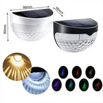 Solar Fence Light Solar-Powered Dusk-to-Dawn Weather-Resistant