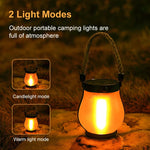 Solar Garden Lantern Flickering Flame Effect Waterproof Auto-Dusk Lighting