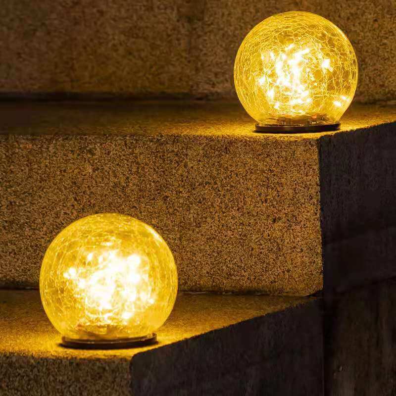 Solar Garden Light 20-LED Warm White Shatterproof Glass