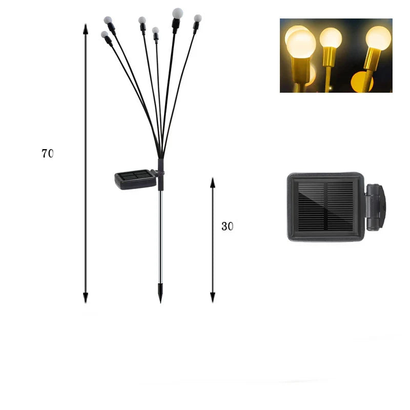 Solar Garden Light Adjustable LED Spheres Waterproof