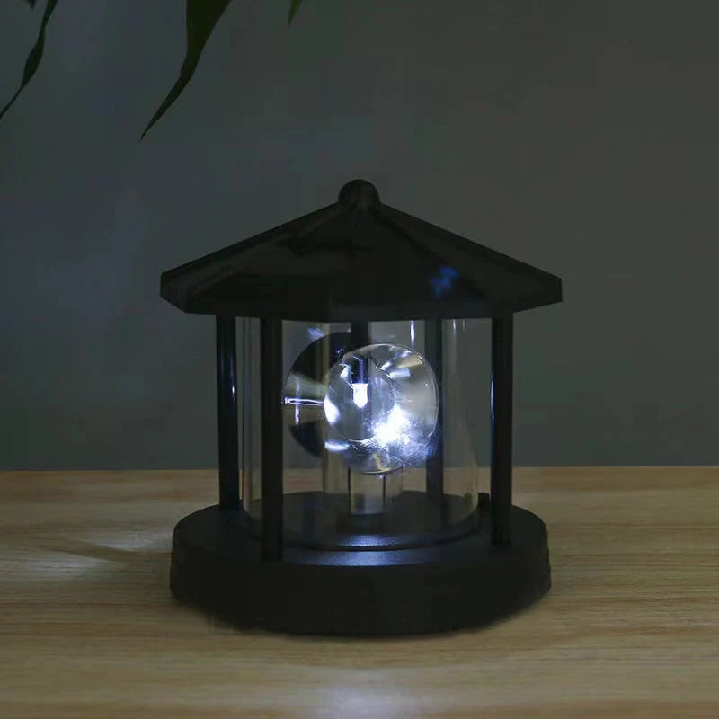 Solar Garden Light Rotating Beacon Automatic Dusk Sensor