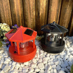 Solar Garden Light Rotating Beacon Automatic Dusk Sensor