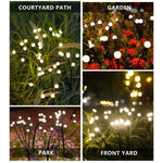 Solar Garden Light Starburst Dusk-Activated Weather-Resistant