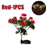 Solar Garden Lights LED Azalea Flower Weather-Resistant IP65
