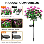 Solar Garden Lights LED Azalea Flower Weather-Resistant IP65