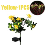 Solar Garden Lights LED Azalea Flower Weather-Resistant IP65