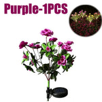 Solar Garden Lights LED Azalea Flower Weather-Resistant IP65