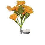 Solar Garden Stake Light Sunflower Design 6-Head Automatic Dusk-to-Dawn LEDs
