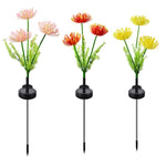 Solar Garden Stake Lights Flower Design Automatic Dusk-to-Dawn Sensor