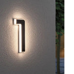 Solar House Number Warm White LED Automatic Dusk Sensor Weather-Resistant