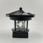 Solar Lighthouse Garden Light Rotating Beacon Weather-Resistant