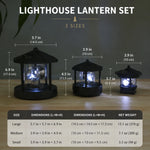 Solar Lighthouse Garden Light Rotating Beacon Weather-Resistant