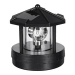 Solar Lighthouse Garden Light Rotating Beacon Weather-Resistant