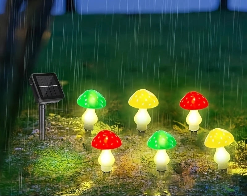 Solar Mushroom Light 16-Head Multi-Mode & Weatherproof