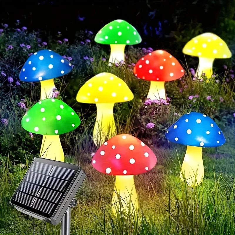 Solar Mushroom Light 16-Head Multi-Mode & Weatherproof