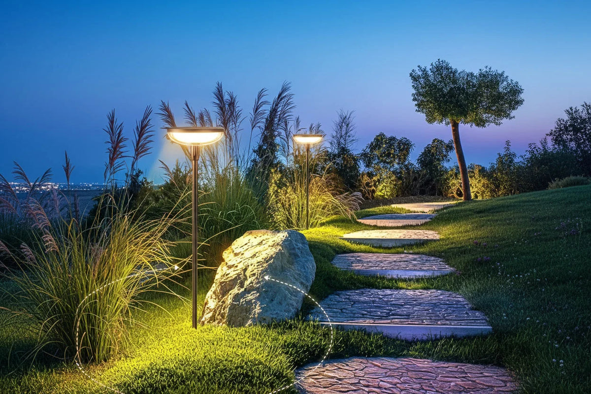 Solar Pathway Light 31 Inch 14-Hour Runtime