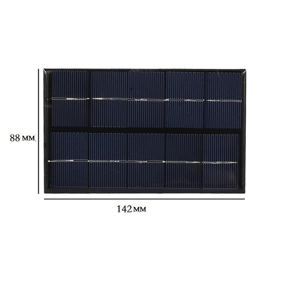 Solar USB Charger Panel 5W Portable Low-Light Performance