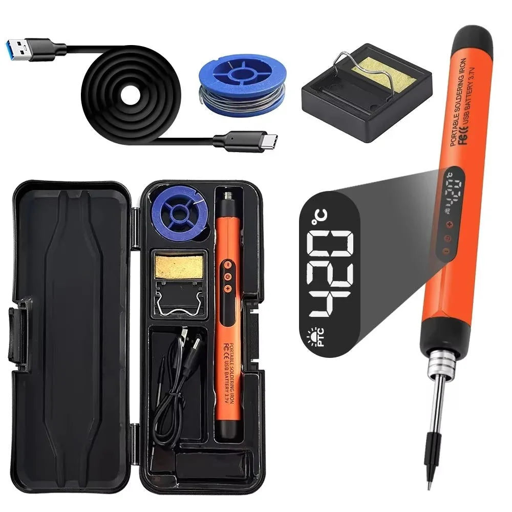 Soldering Iron Cordless Digital Display Adjustable Temp