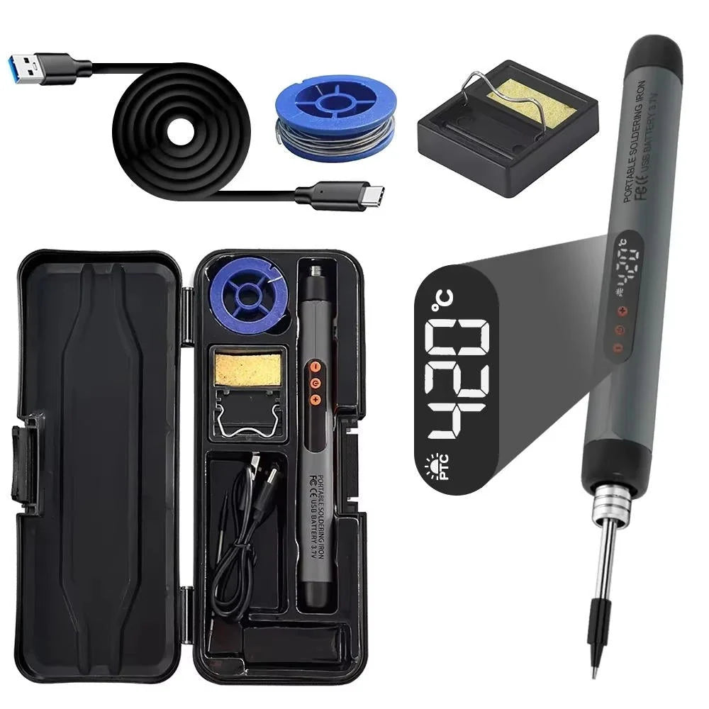 Soldering Iron Cordless Digital Display Adjustable Temp