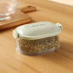 Spice Container Set Stackable Transparent Measuring Spoon Included