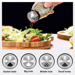 Spice Jar Set Rotating Rack Glass Set of 6