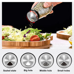 Spice Jar Set Rotating Rack Glass Set of 6