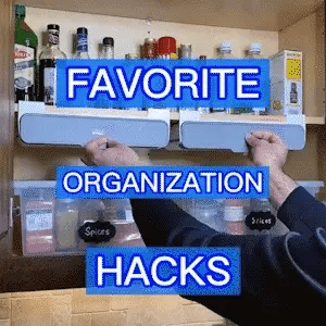 Spice Organizer Under-Shelf Pull-Out Holds 7 Jars
